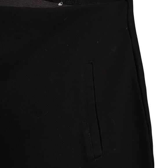 Chico's Pull On Pants Size 2 (large) Black Elastic Waist Mock Pockets - Picture 3 of 8